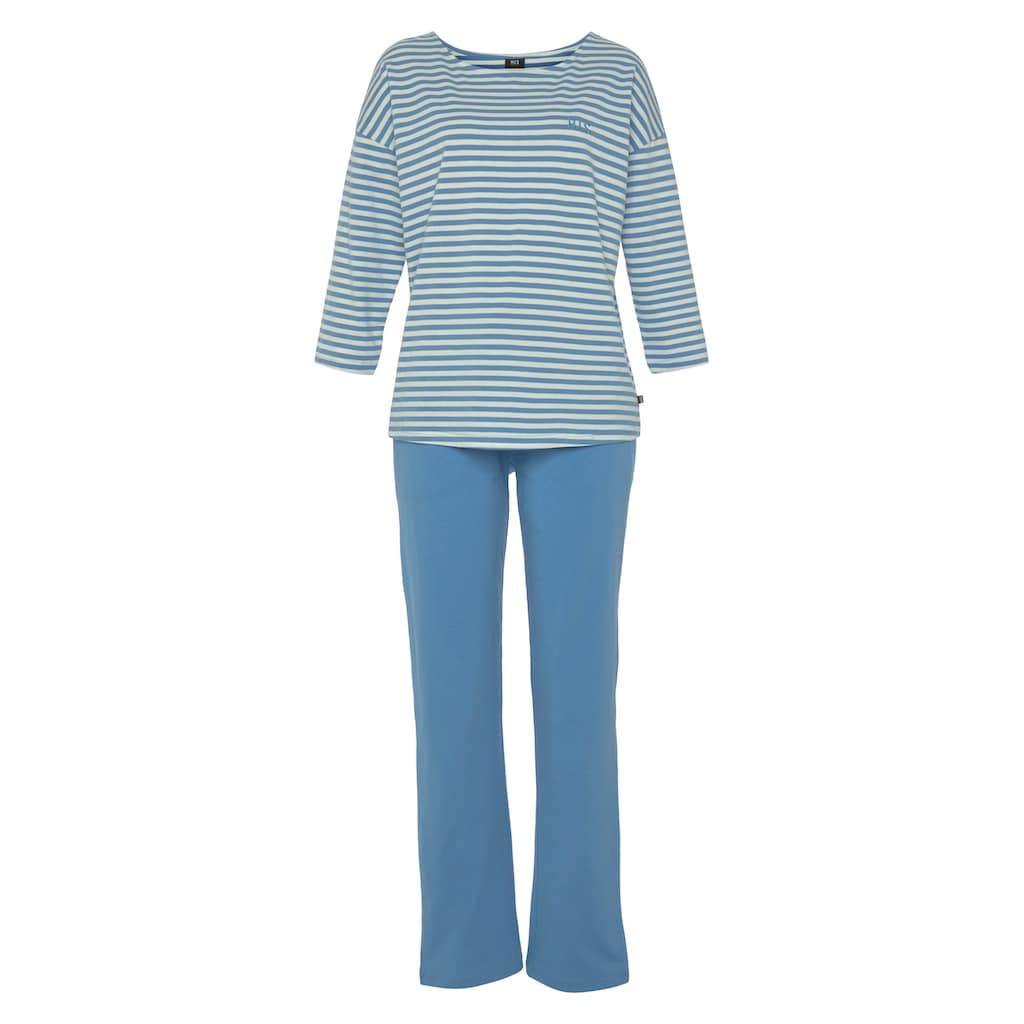 H.I.S Pyjama, (2 tlg.), mit Logostickerei auf der Brust