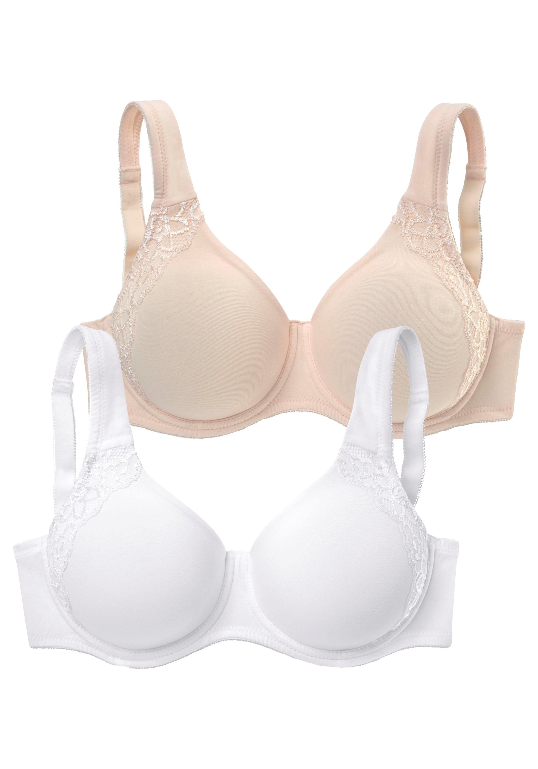 petite fleur by Lascana Minimizer-BH Packung, mit Bügel, mit doppellagigen Cups aus Baumwolle