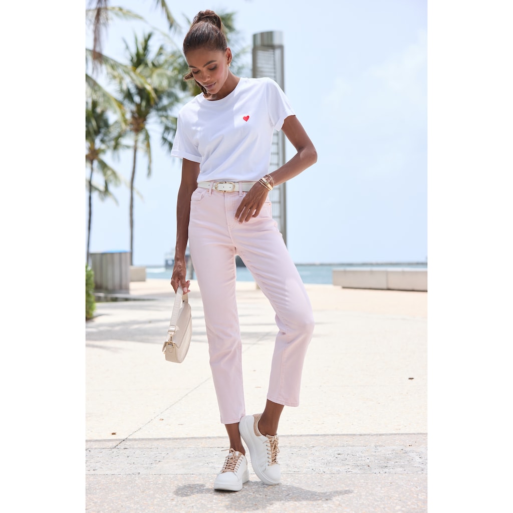 LASCANA Ankle-Jeans, mit Stretchanteil, elastische Jeans in gerader Passform