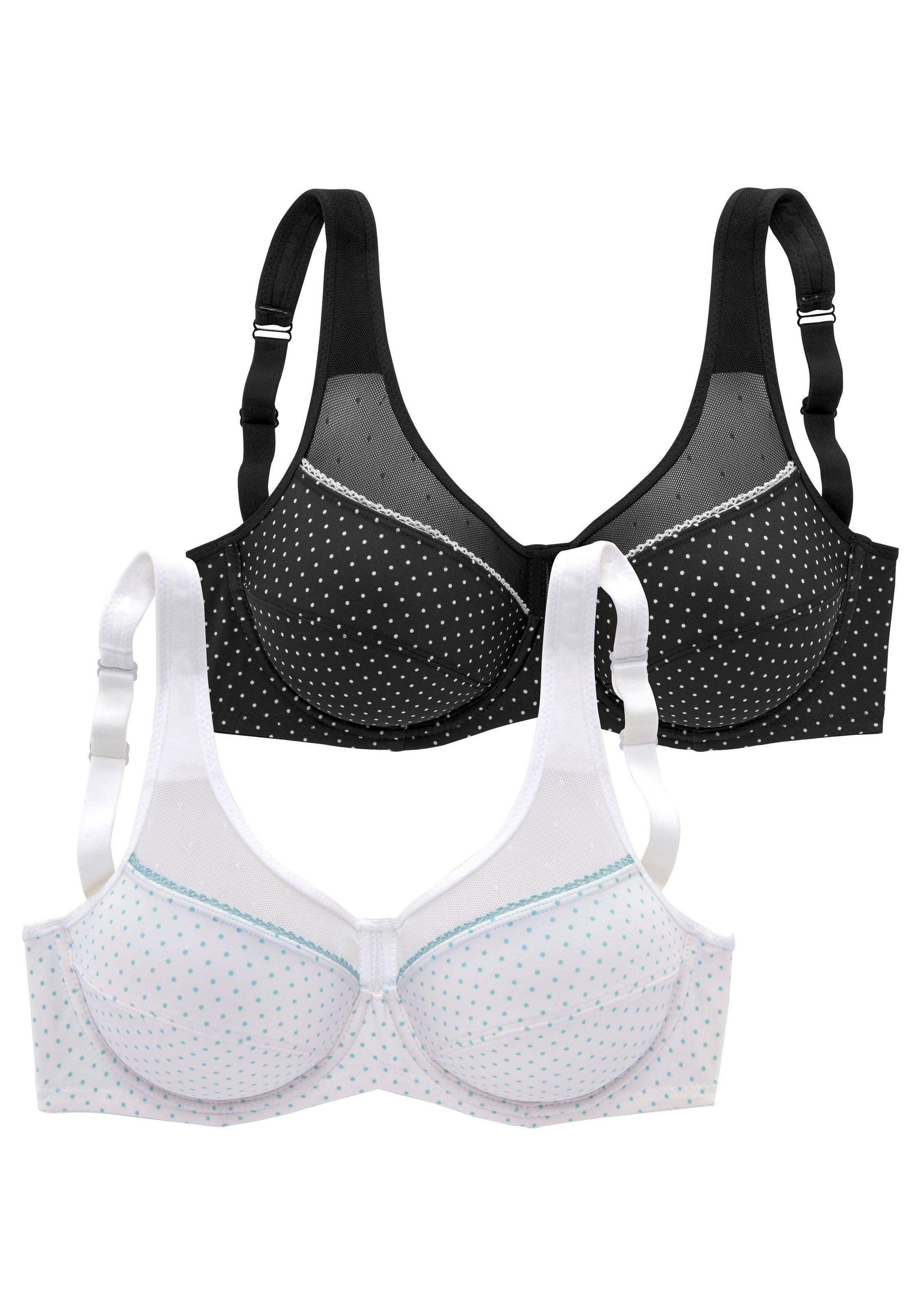 petite fleur Bügel-BH Packung, 2 Stück, mit Netzeinsätzen