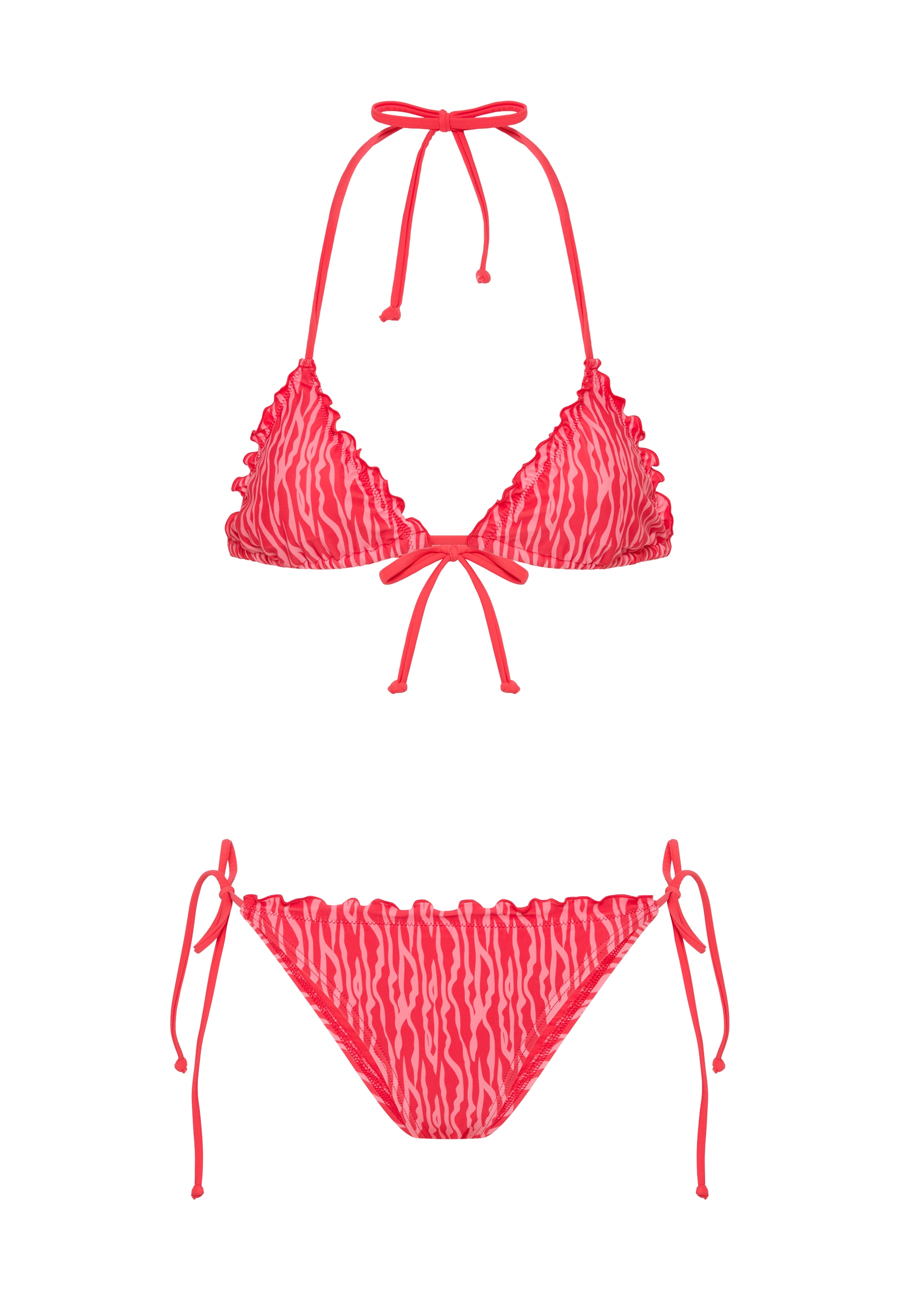 LSCN by LASCANA Bikini triangle mit stylischem Allover-Print