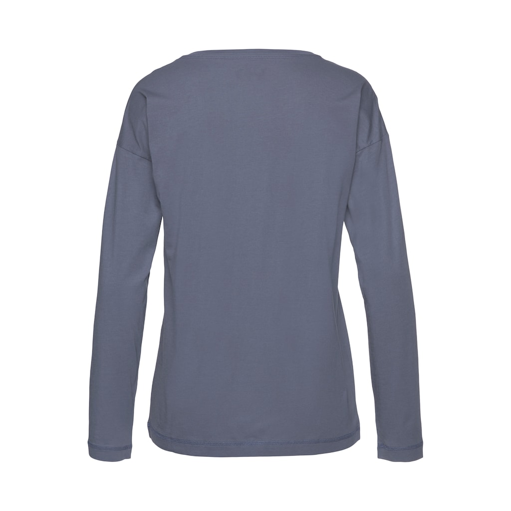 Vivance Dreams Pyjamaoberteil, mit Sommer-Statementdruck