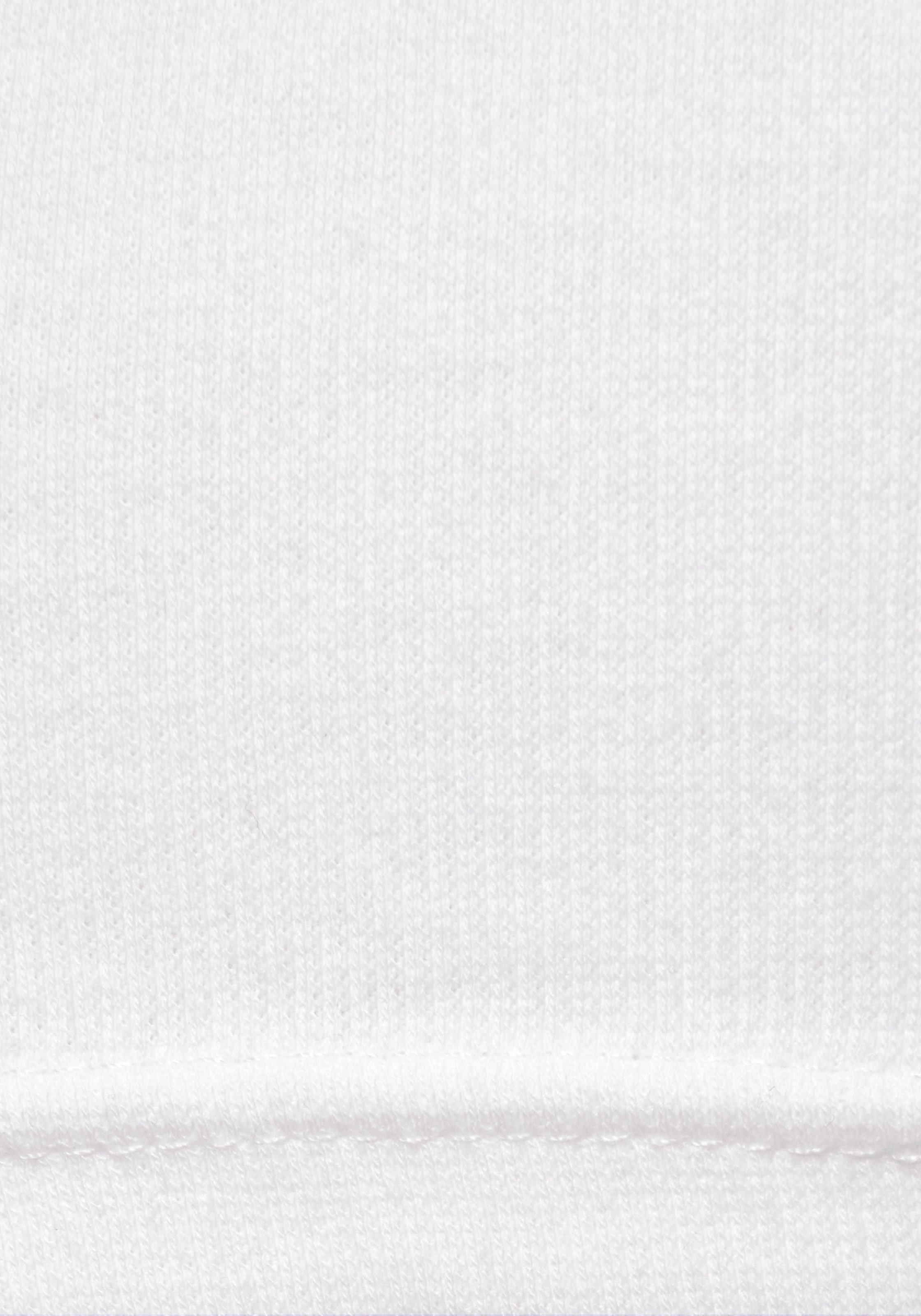 Buffalo Kurzarmshirt aus feiner Rippware, Cut-Out-Detail, T-Shirt aus Baumwolle, Basic