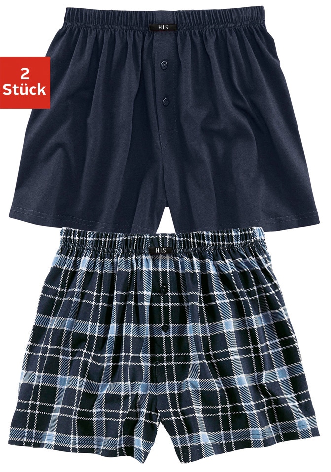 H.I.S Boxer »Boxershorts für Herren« Packung, 2 Stk. in weiter Passform