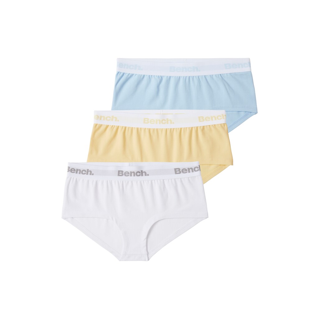 Bench. Panty, (Packung, 3 St.), mit Logo-Webbund