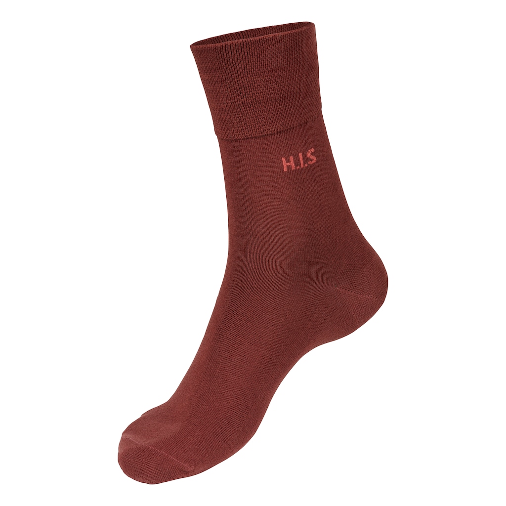 H.I.S Socken, (Packung, 12 Paar), ohne einschneidendes Gummi