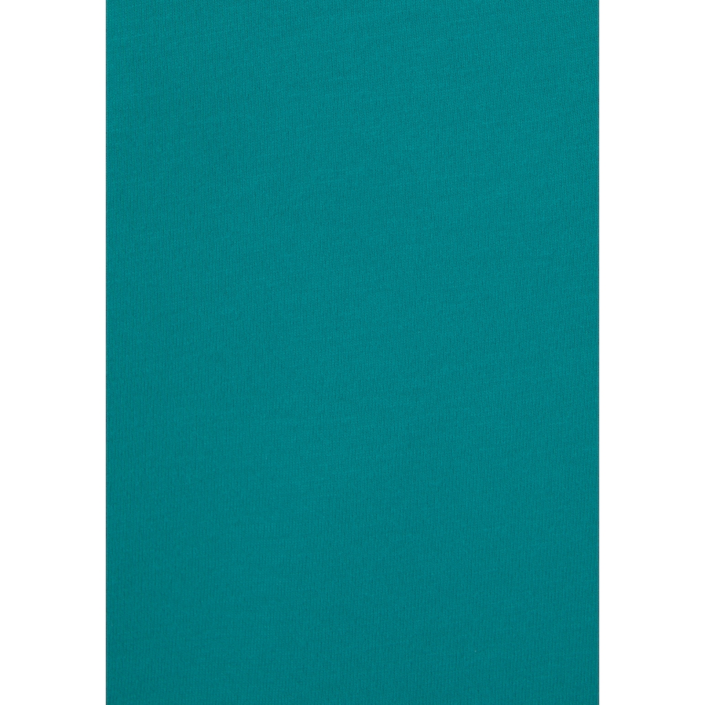 Elbsand 3/4-Arm-Shirt, mit Logodruck, Baumwoll-Mix, lockere Passform