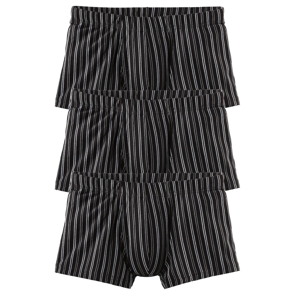 le jogger® Boxer »Boxershorts für Herren«, (Packung, 3 St.), mit garngefärbten Streifen