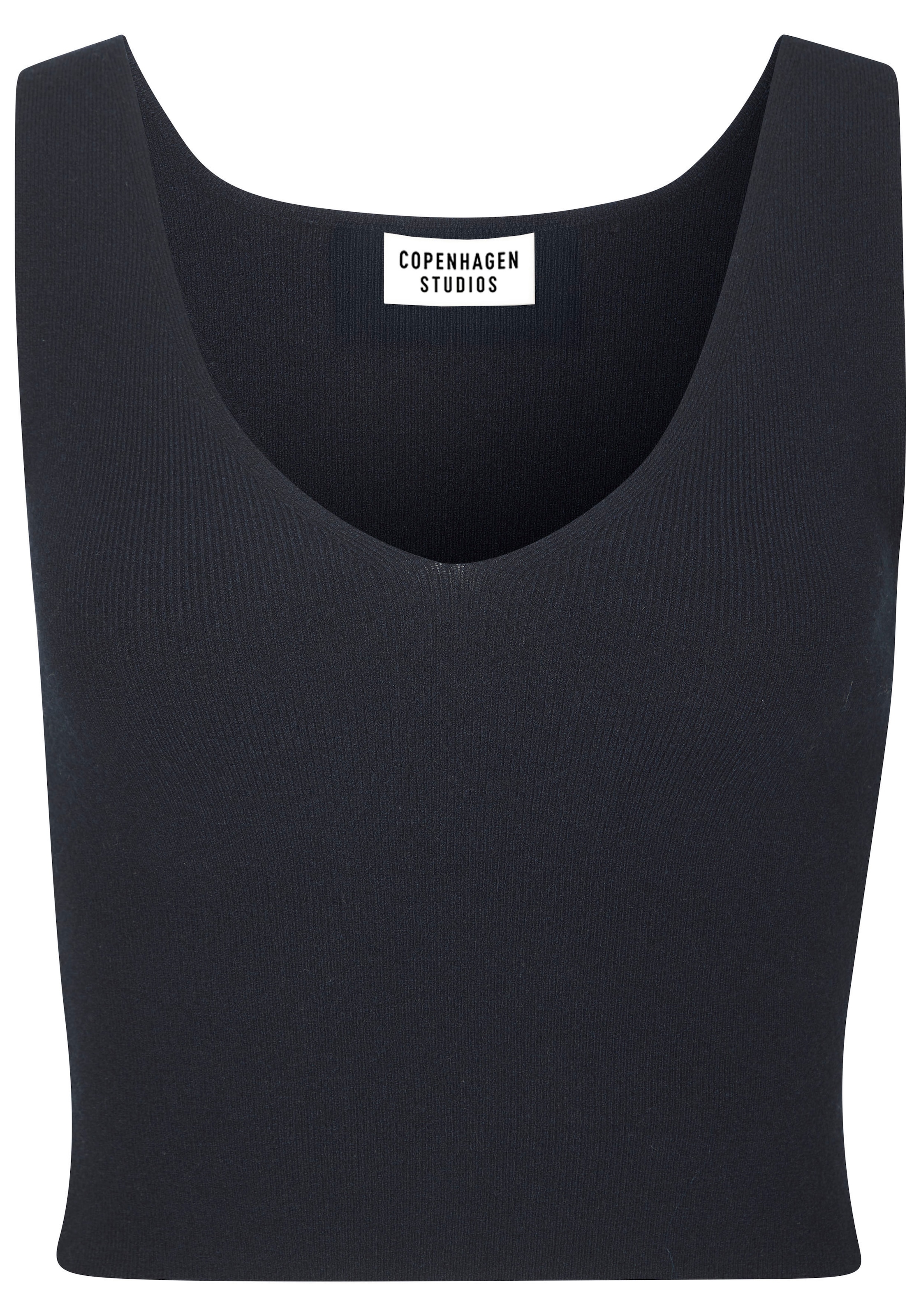 Copenhagen Studios Stricktop aus hochwertigem Rippstrick, Loungewear