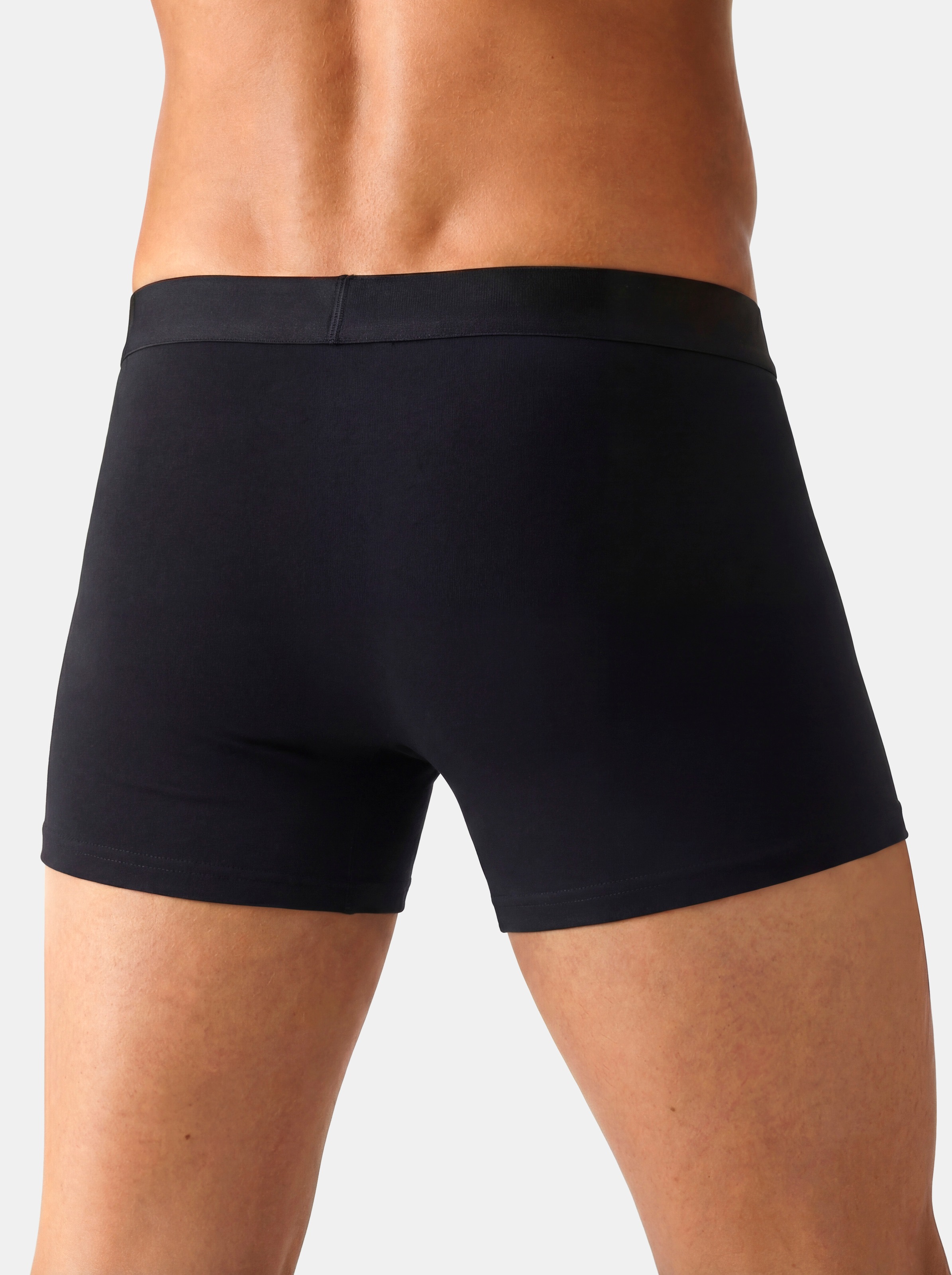 John Devin Boxer »Boxershorts für Herren« Paquet, 5 cuis avec joli lettrage à la taille, matière jersey, uni