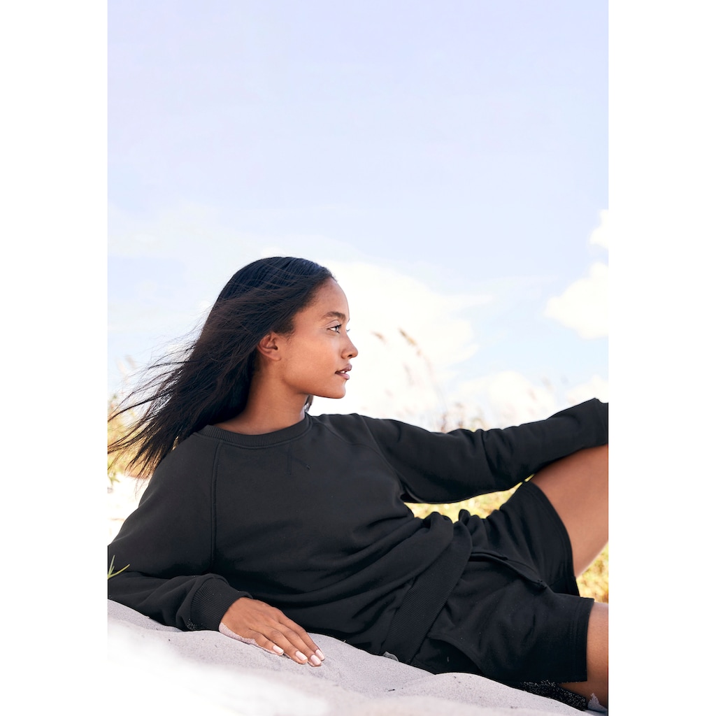 LASCANA Sweatshirt, aus organischer Baumwolle, Loungewear