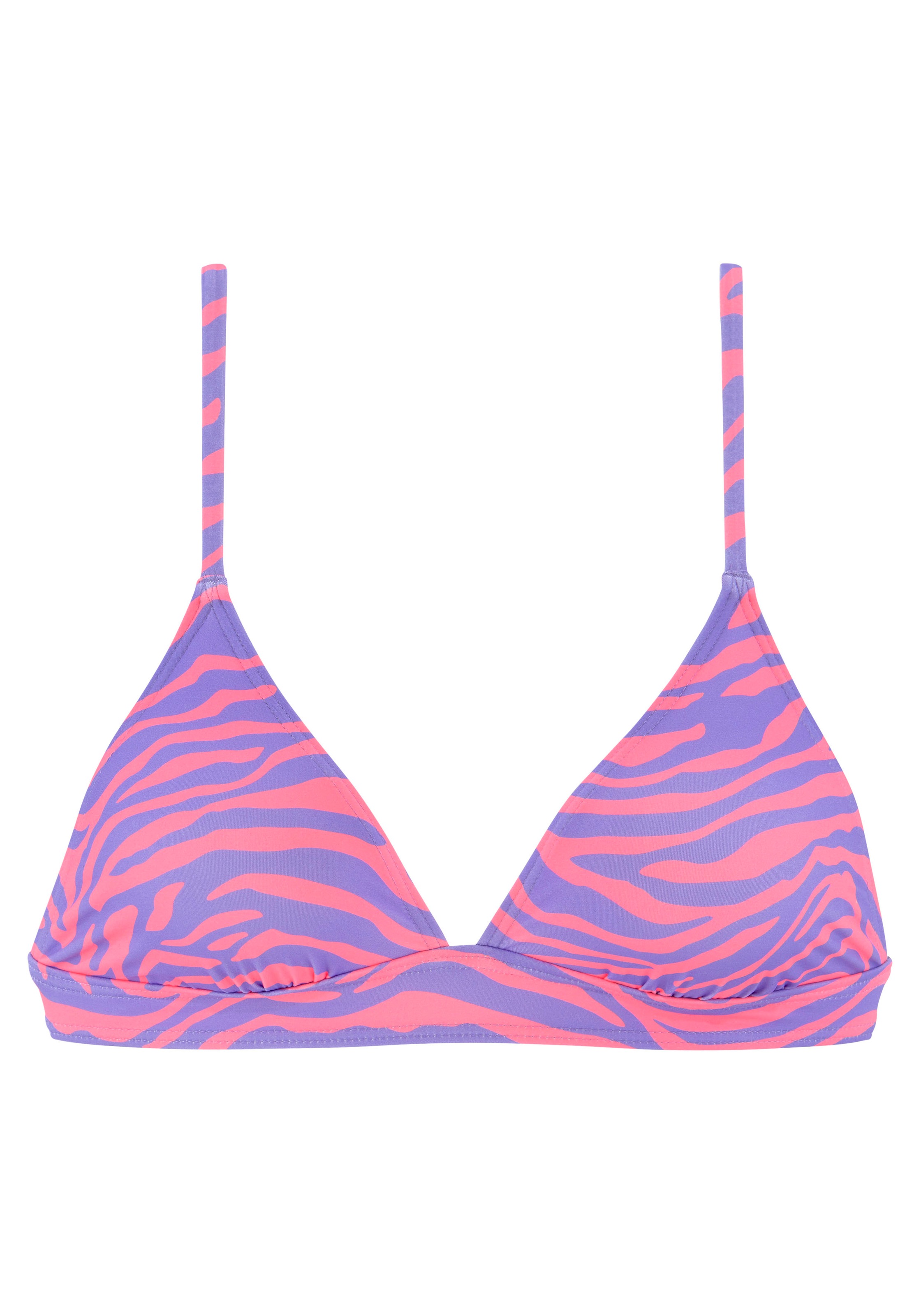 Venice Beach Triangel-Bikini-Top "Fjella" in zweifarbiger Animal-Optik