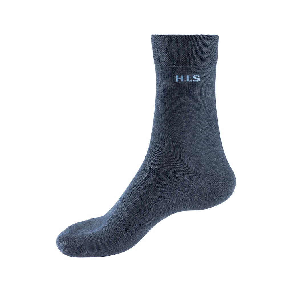 H.I.S Socken, (Packung, 4 Paar), mit druckfreiem Bündchen
