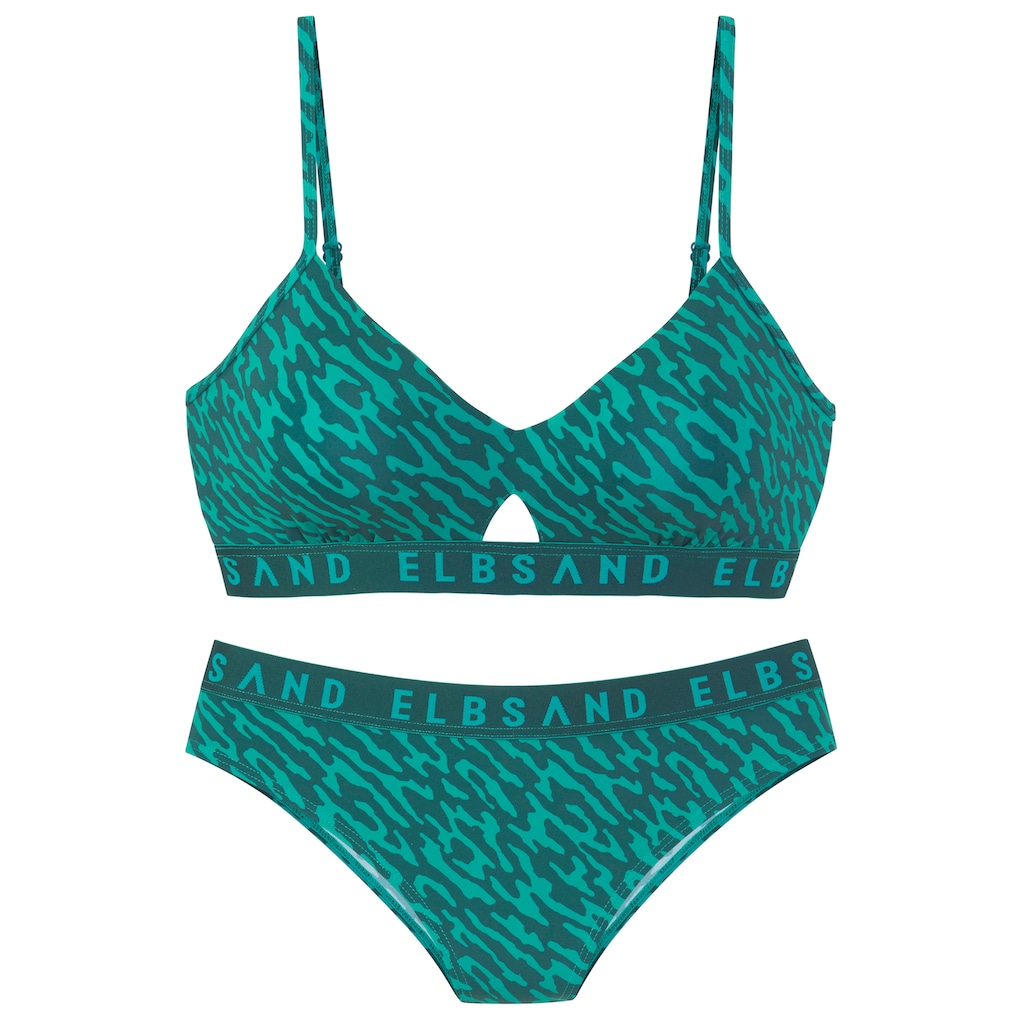Elbsand Bustier-Bikini, mit Markenschriftzug