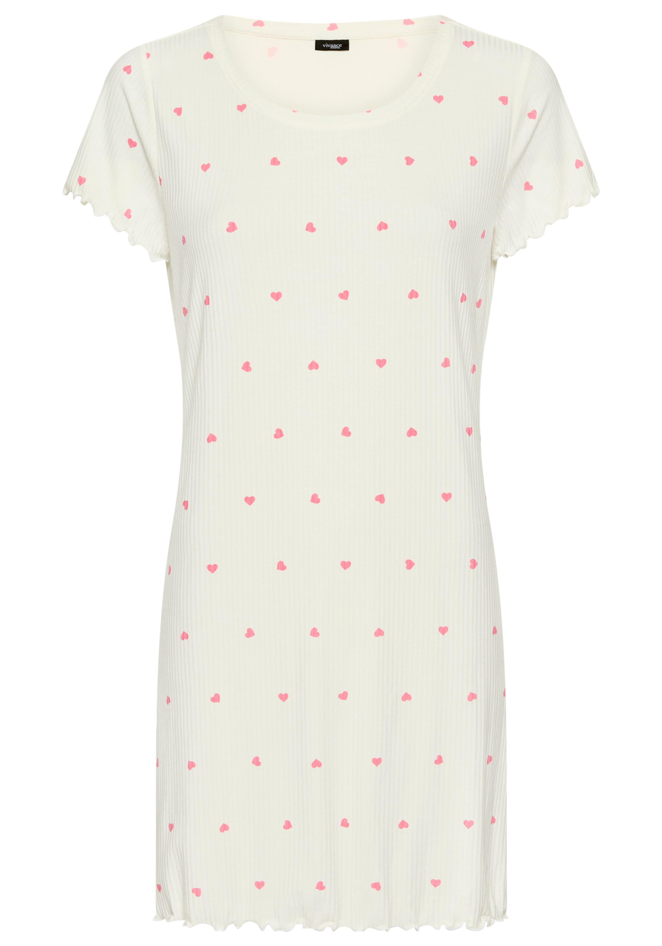 Vivance Dreams Nachthemd mit süssem Herzchendruck