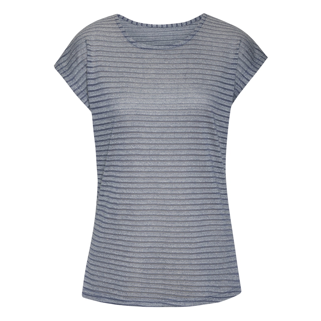 Vivance Kurzarmshirt »mit Streifenoptik«, (2er-Pack), aus pflegeleichter Viskose-Qualität
