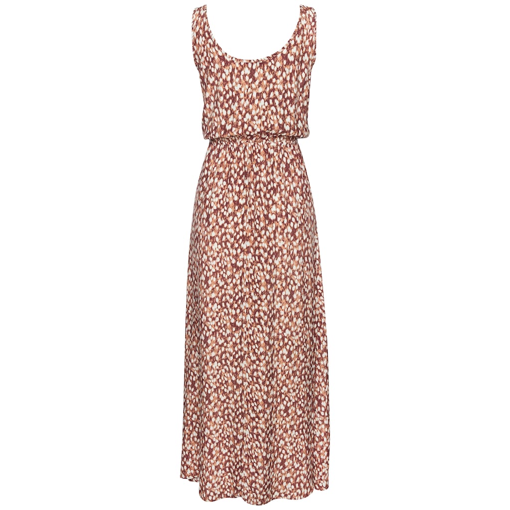 Vivance Maxikleid, mit tiefem Rückenausschnitt, Druckkleid, Damen Kleid lang