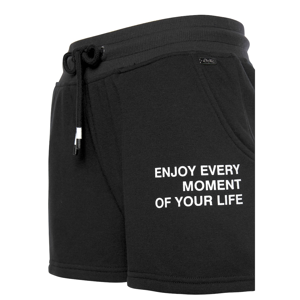 Buffalo Sweatshorts, mit Statement Druck, Loungewear