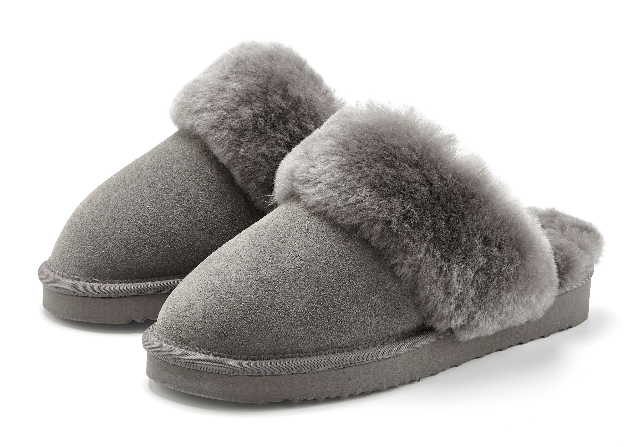 Vivance Hausschuh »Pantoffeln, Clogs, Schlappen, Pantolette,« mit kuscheligem Lammfell aus Leder