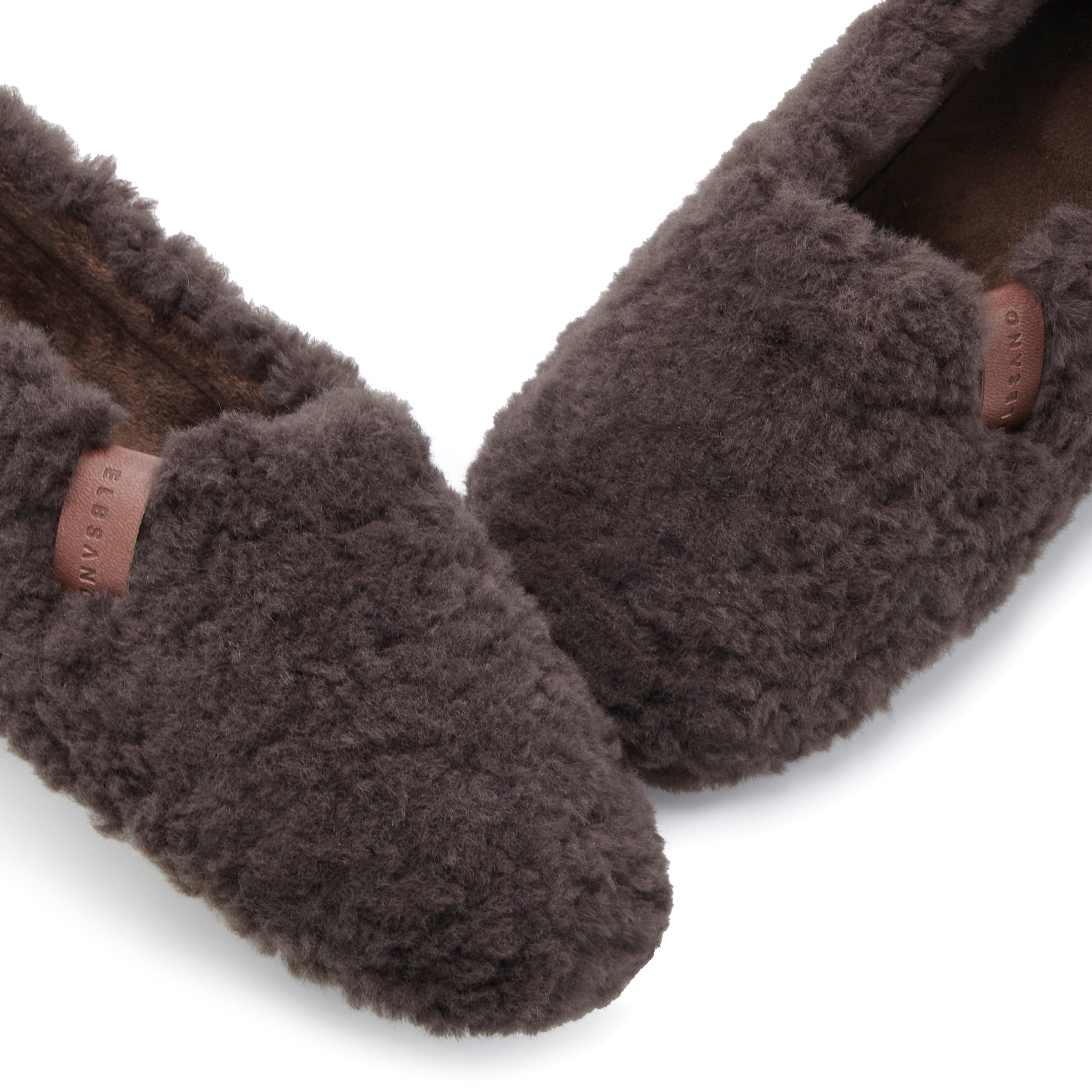 Elbsand Chausson  mit kuscheligem Fellimitat, Pantolette, Pantoffel, Hüttenschuh
