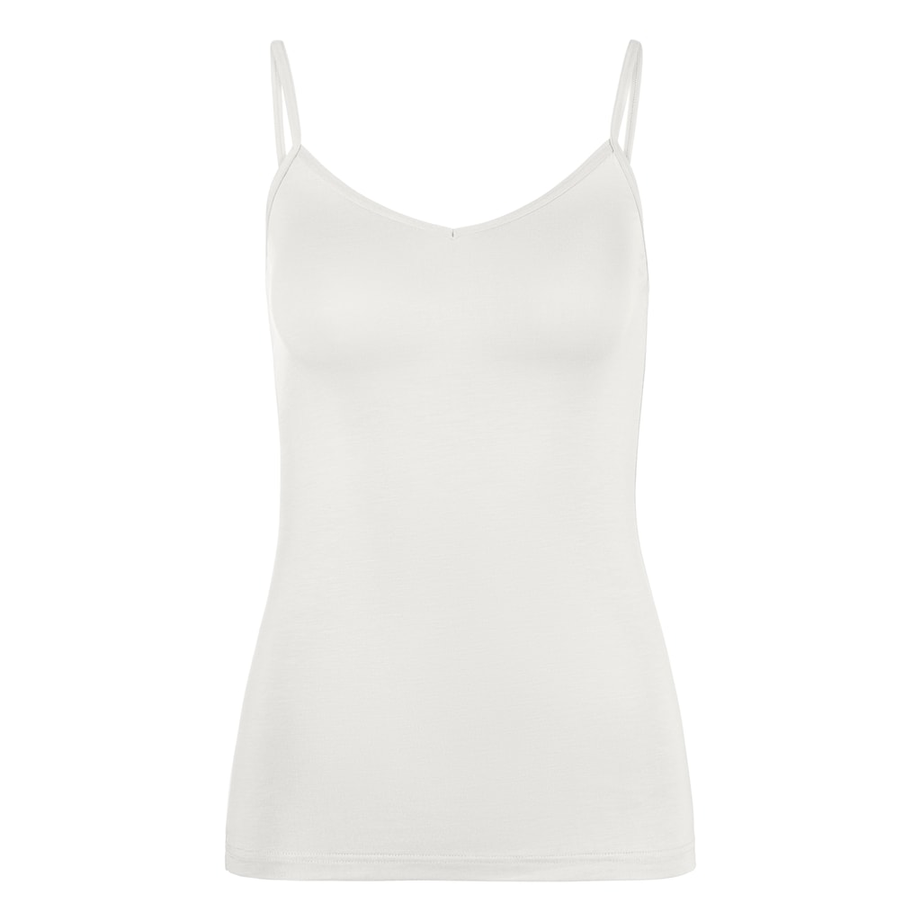 LASCANA Unterhemd, (Packung, 2 St., 2er-Pack), Spaghettiträger-Top, Unterziehshirt