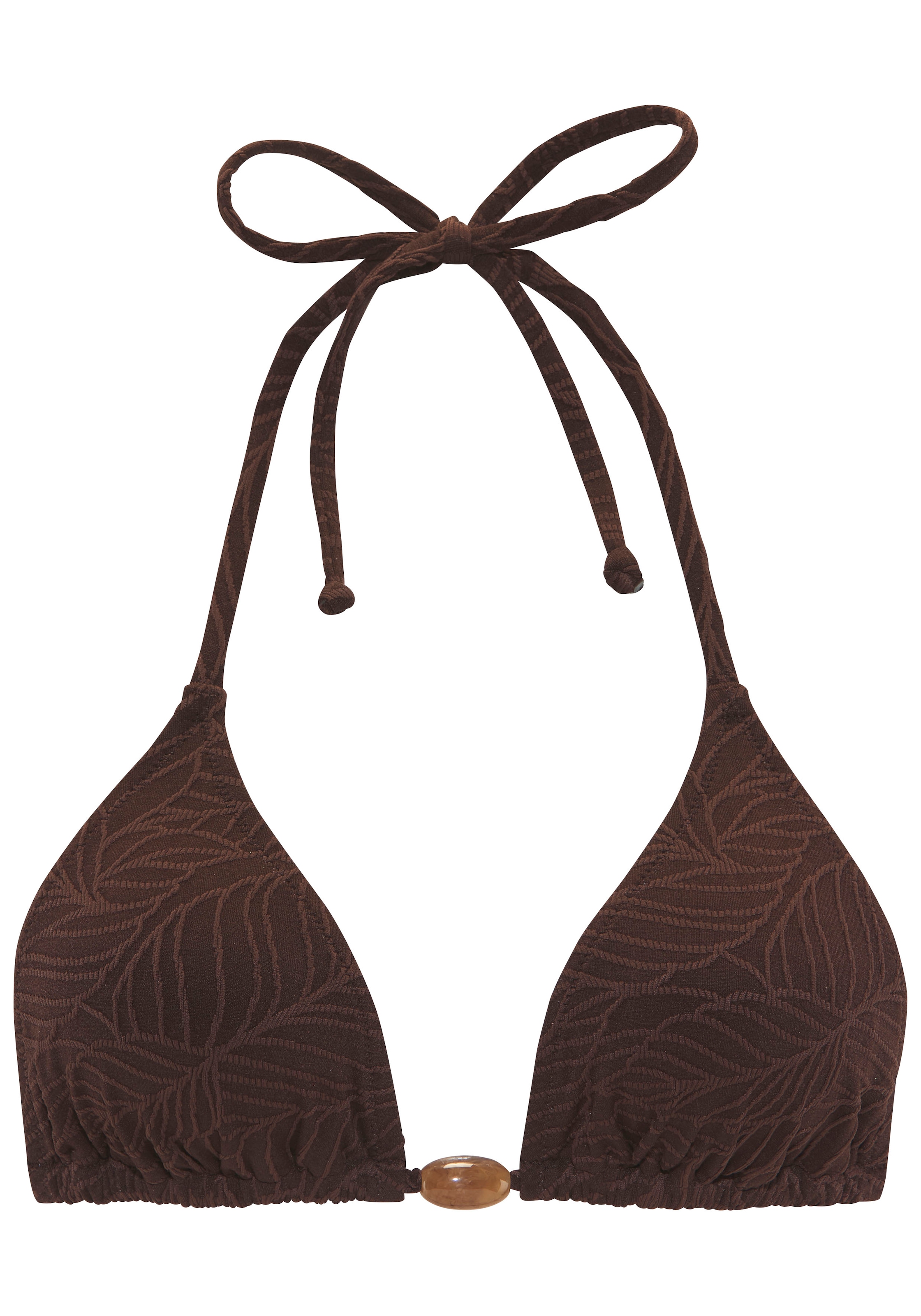 LASCANA Triangel-Bikini-Top »Fay« aus eleganter Strukturware
