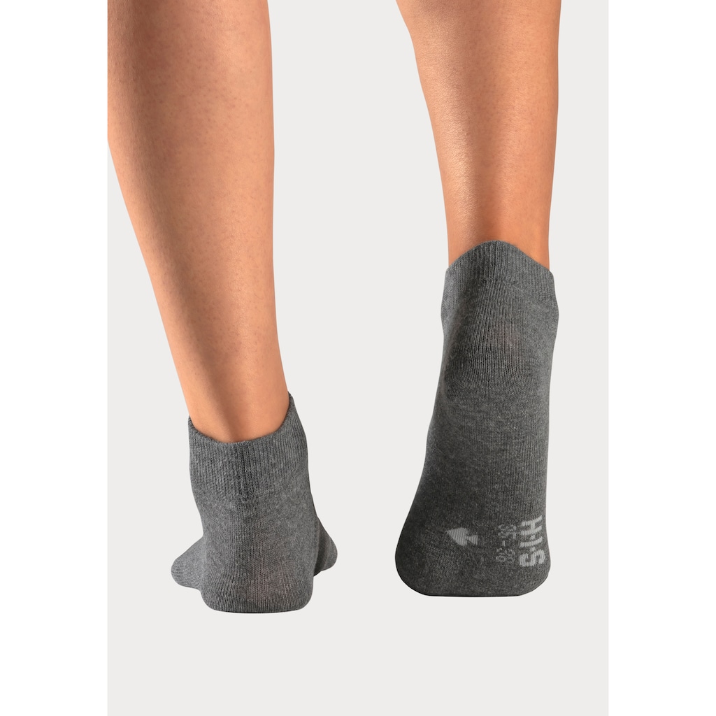 H.I.S Kurzsocken, (Packung, 10 Paar), mit eingestrickten Symbolen