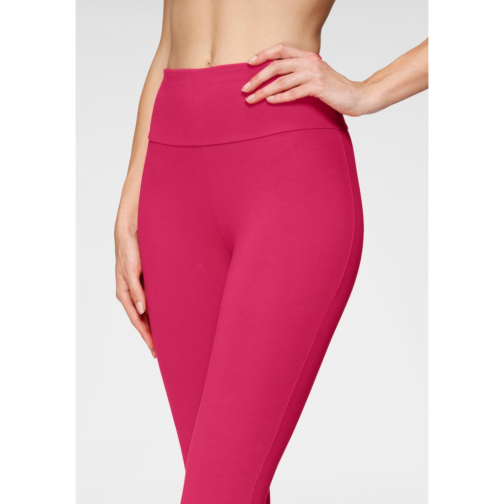 LASCANA Leggings, mit breitem Bündchen