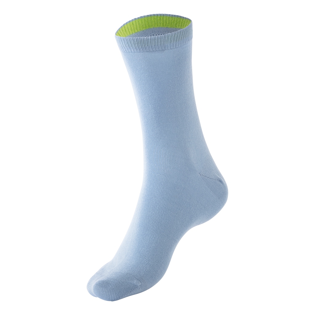 Bench. Socken, (Dose, 4 Paar), mit farbigen Innenbündchen, sortiert in edler Geschenkdose