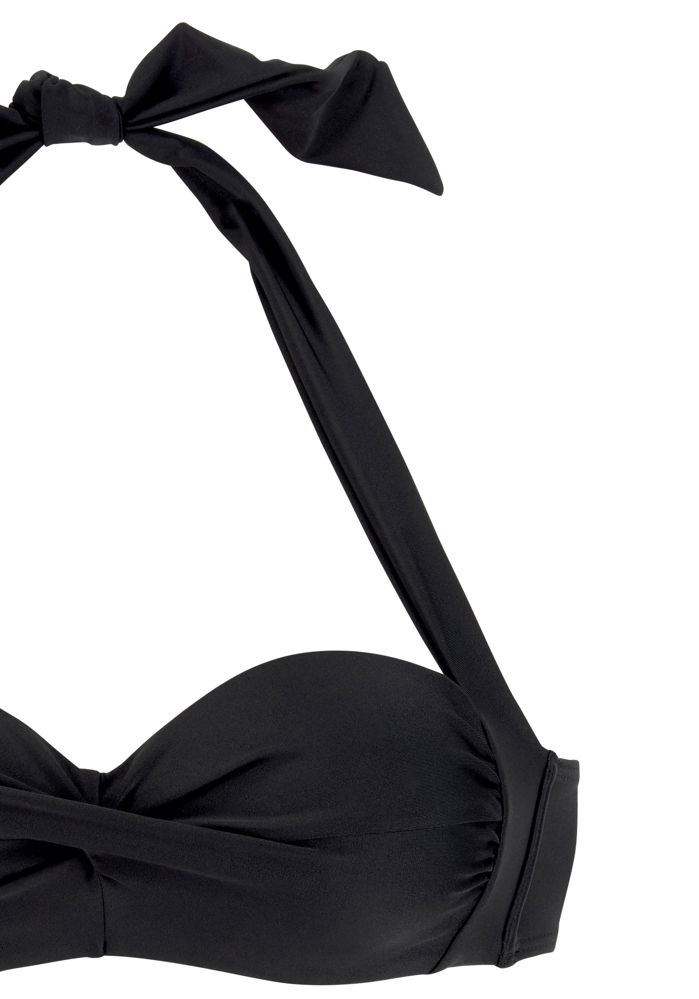 LASCANA Bügel-Bandeau-Bikini-Top »Lolo« in getwisteter Optik