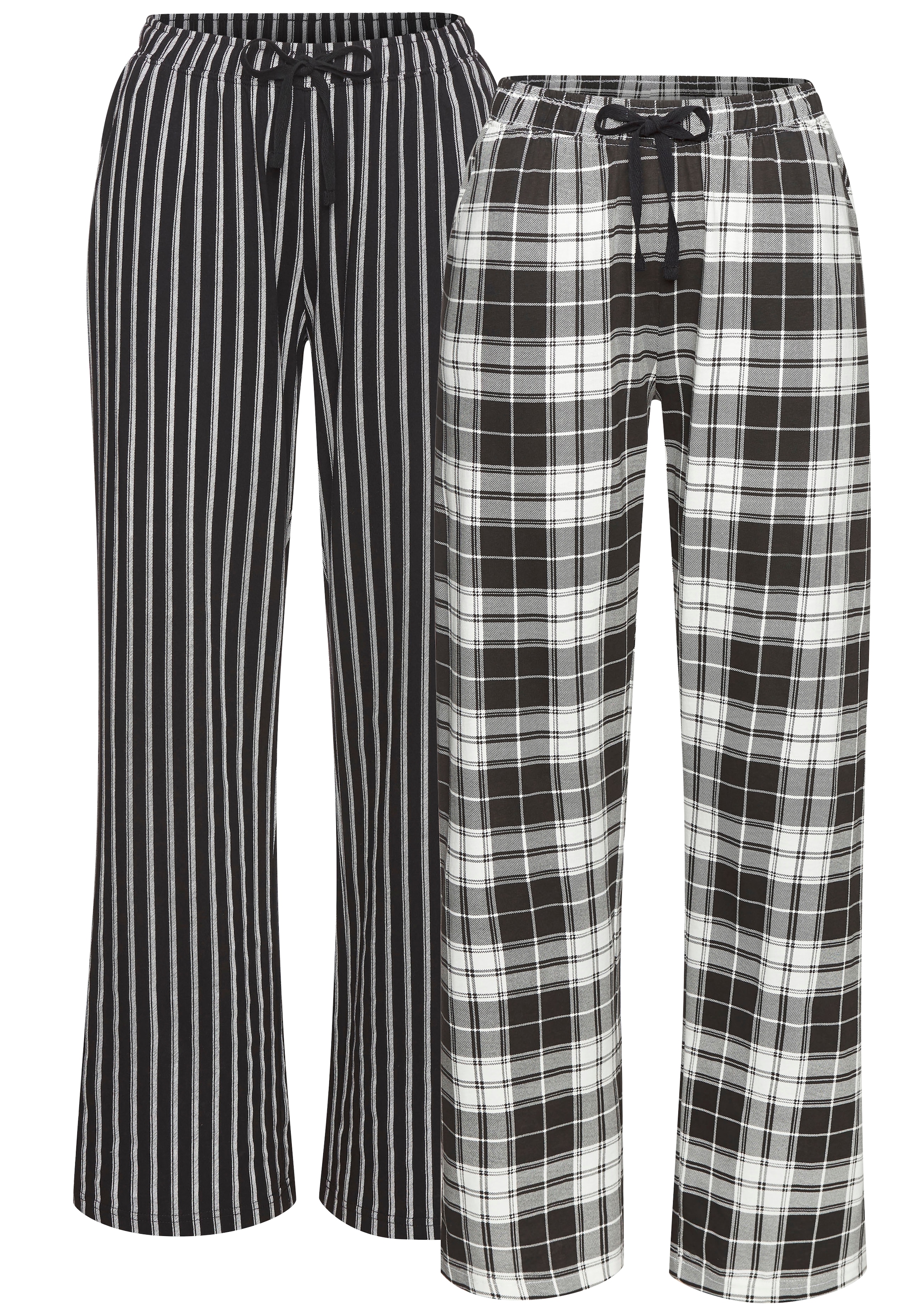 Vivance Dreams Pyjamahose  Mit Karos oder Streifen