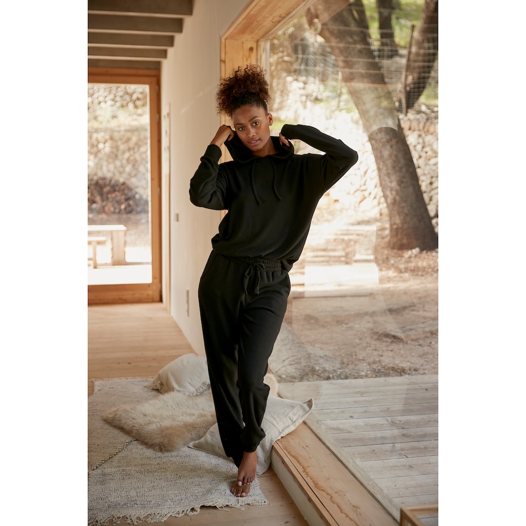 LASCANA Kapuzenpullover, Loungepullover in lässiger Form, Loungewear
