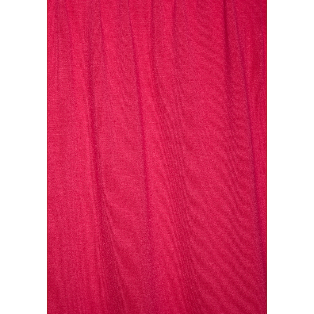 LASCANA 3/4-Arm-Shirt »mit zarter Raffung am Ausschnitt«, aus weichem Viskose-Stretch