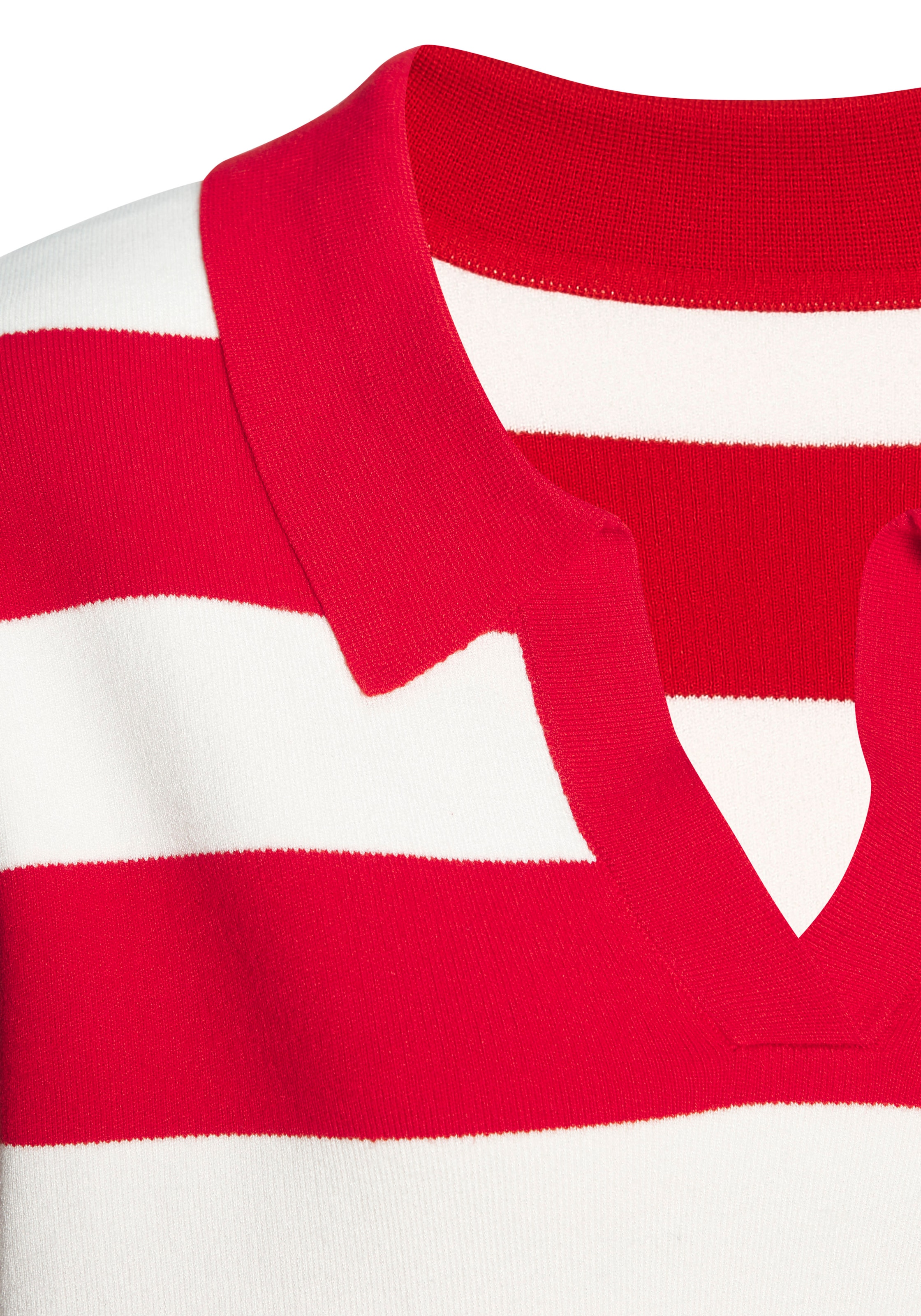 LASCANA Polokragenpullover mit Blockstreifen, Strickpullover, casual-sportiv