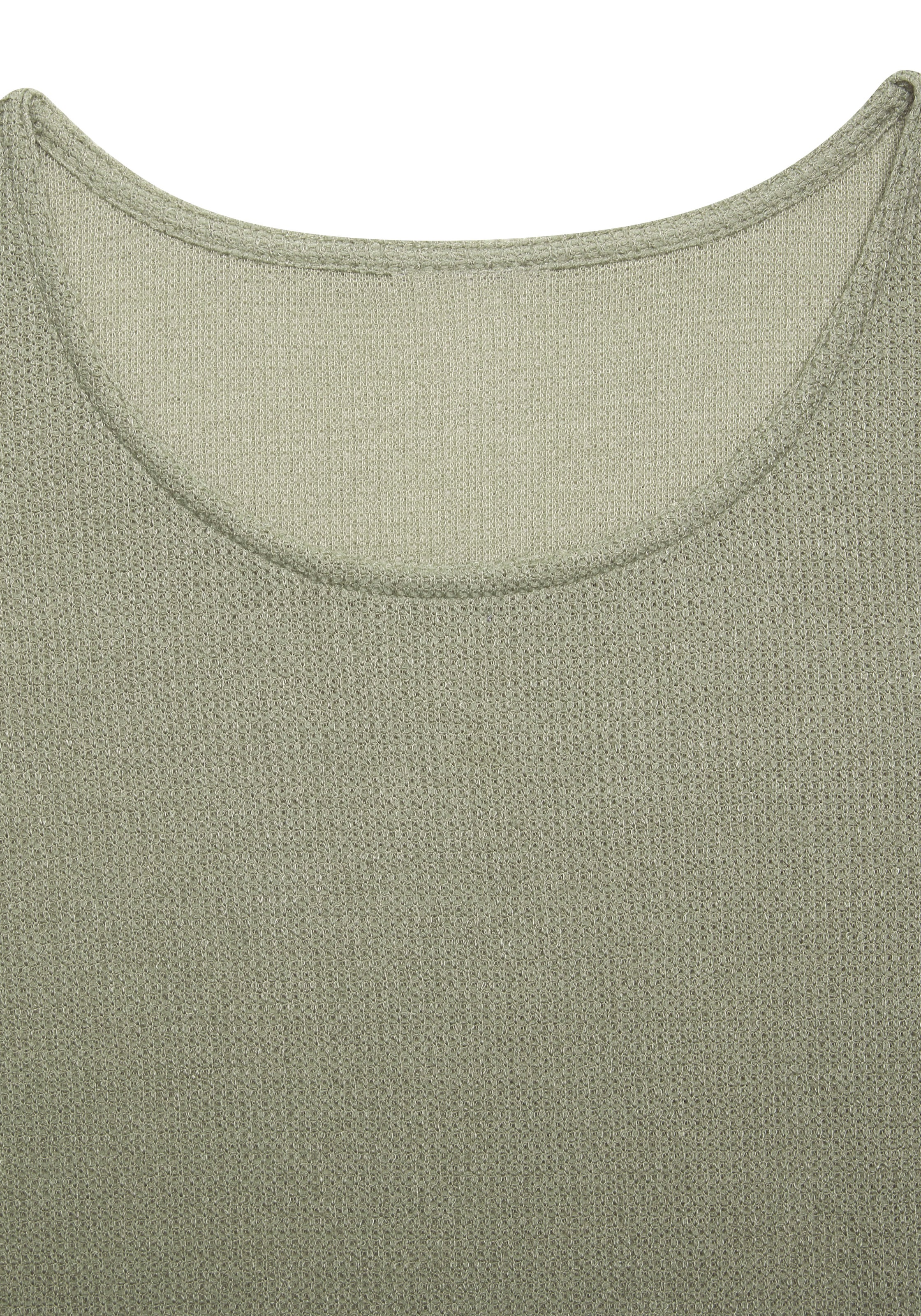 Vivance Langarmshirt »aus weichem Strukturstrick« aus bügelfreier Qualität