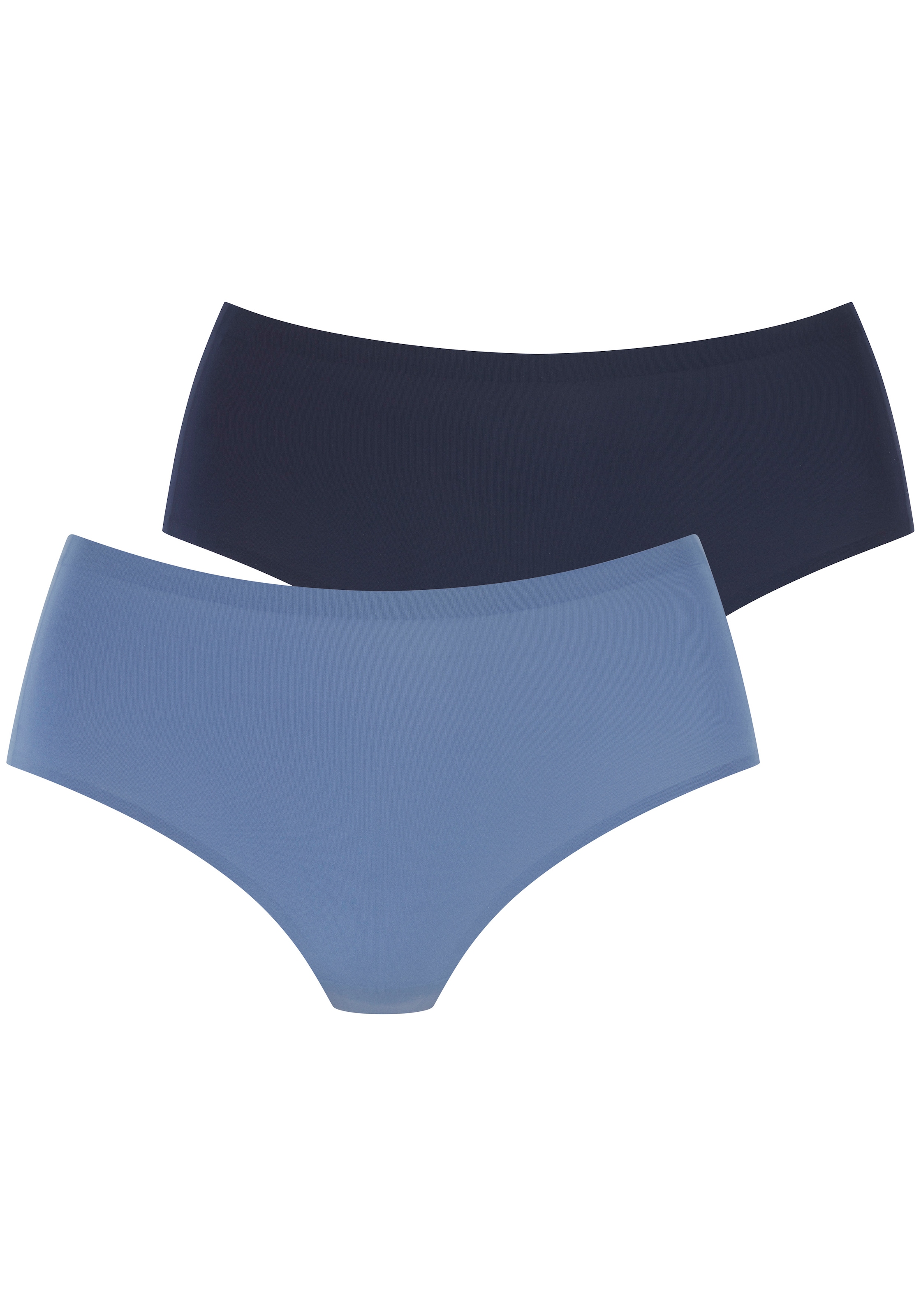 LASCANA String à taille haute »Superstretch« pack de 2,  Finition sans couture, qualité microfibre légère