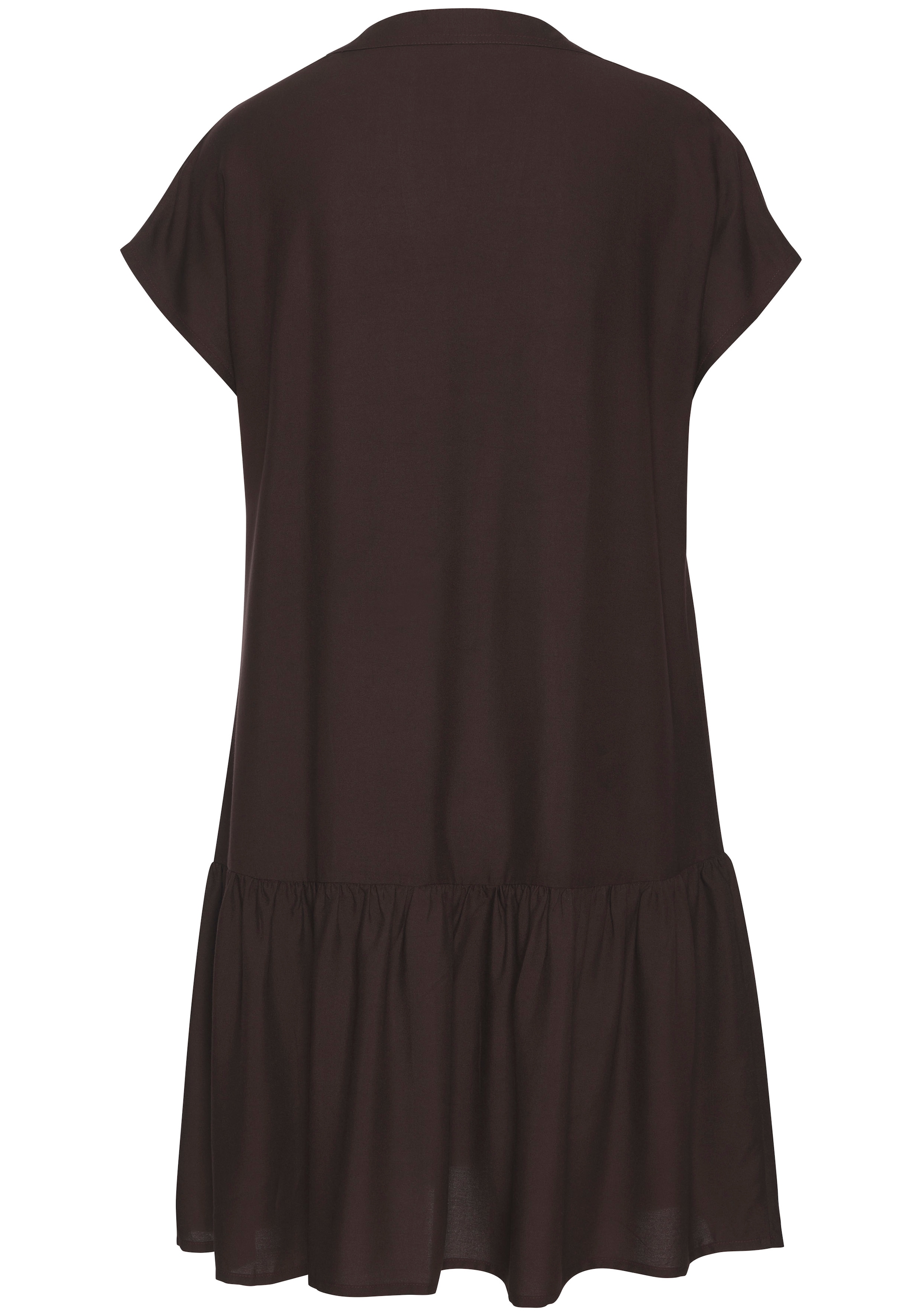 LASCANA Robe chemisier Avec volant sur la jupe