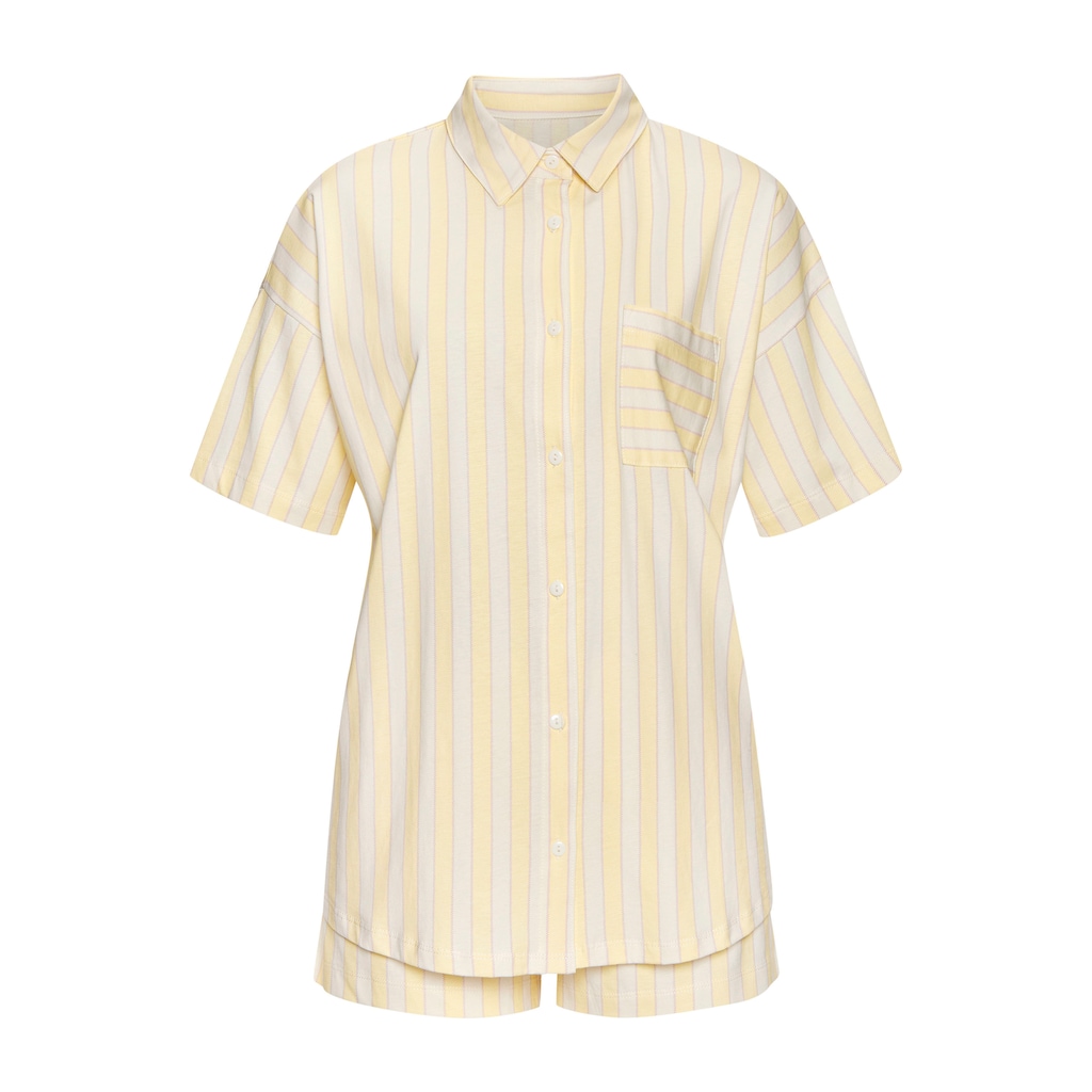 Vivance Dreams Shorty, (Set, 2 tlg.), mit zartem Streifenmuster