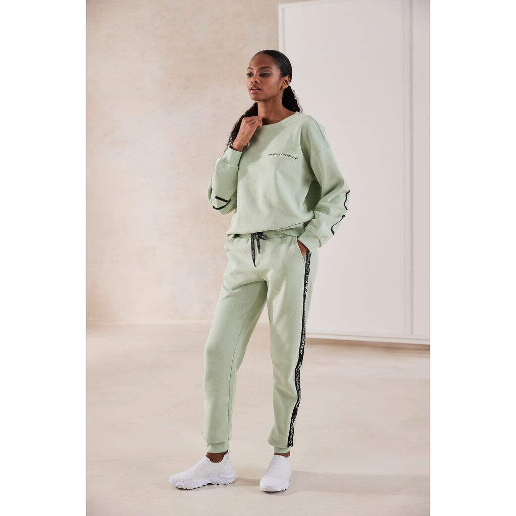 French Connection Sweathose, mit seitlichen Kontraststreifen und Logodruck