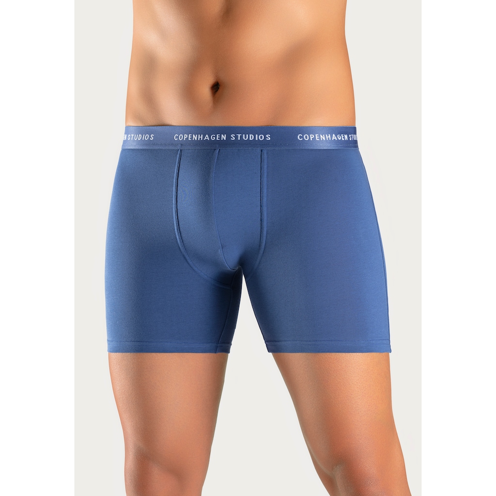 Copenhagen Studios Boxer »Boxershorts für Herren«, (3 St.), mit längerem Bein und Logobund