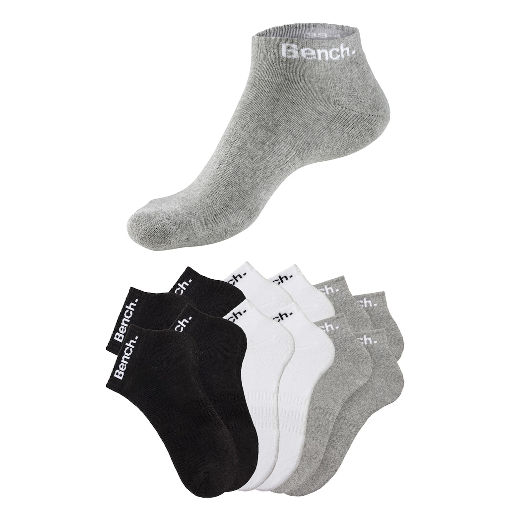 Bench. Sportsocken, (Packung, 12 Paar), Tennis Kurzsocken mit Halbfussfrottee