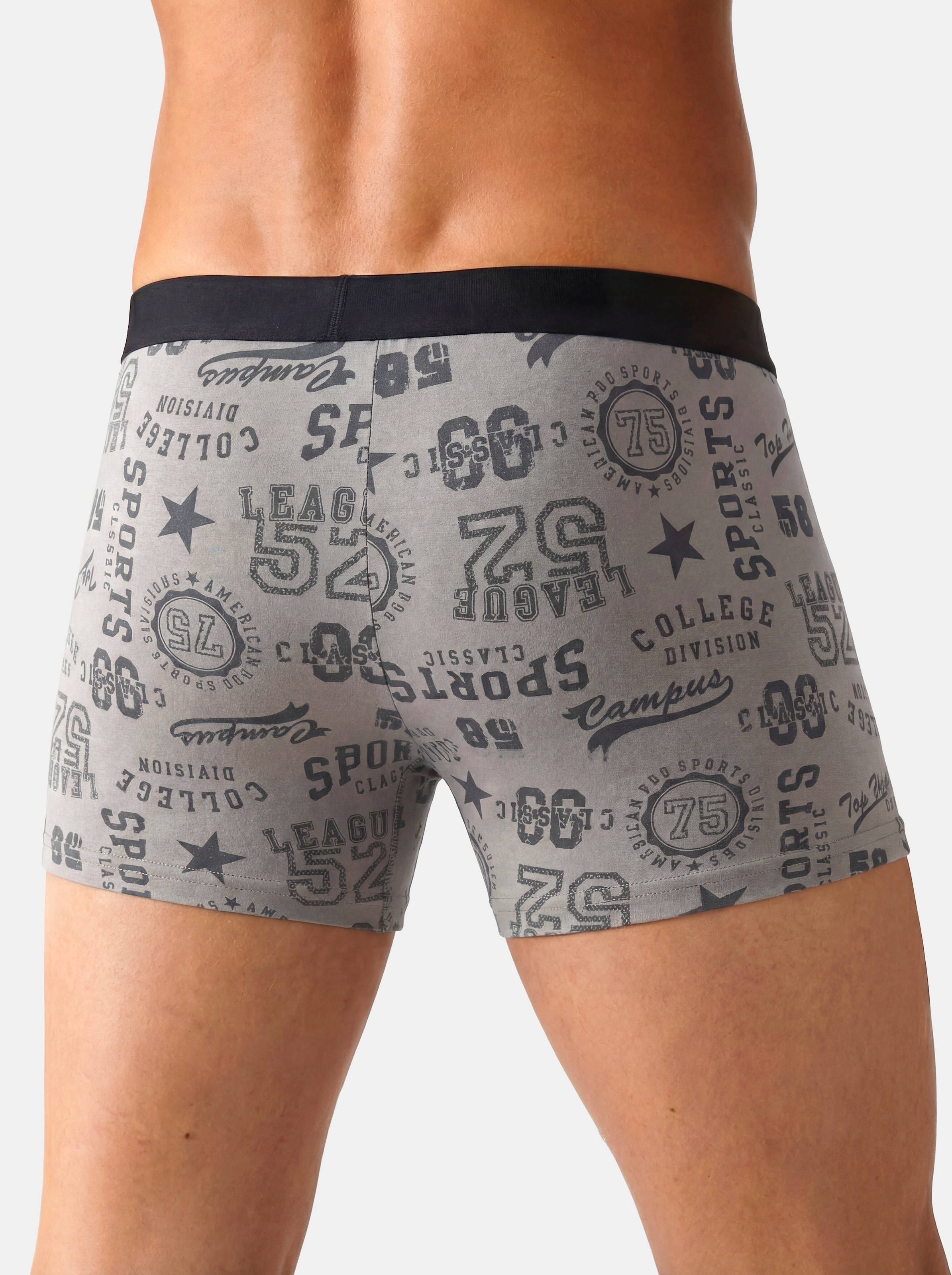 John Devin Boxer »Boxershorts für Herren« Paquet, 3 cuis en jersey doux, lot de 3, imprimés parfois amusants