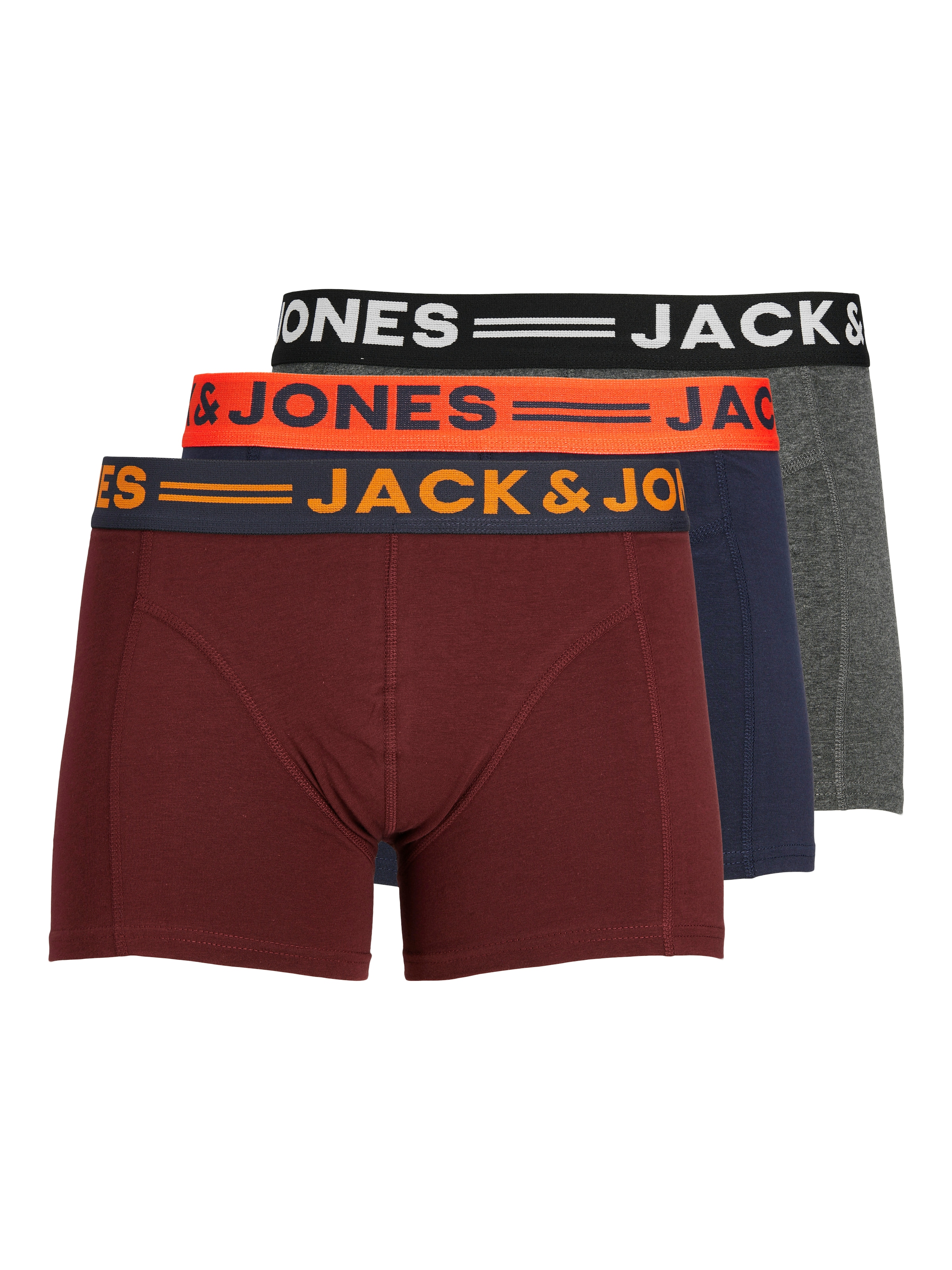 Jack & Jones Boxer »JAC Lichfield Trunks« Packung, 3 cuis mit kontrastfarbigem Bund