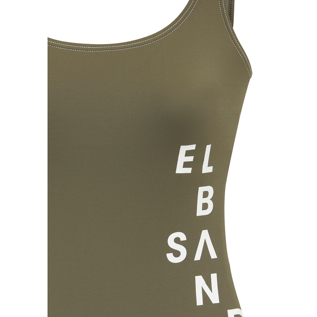 Elbsand Badeanzug »Deep«, mit Logo in Kontrastfarbe
