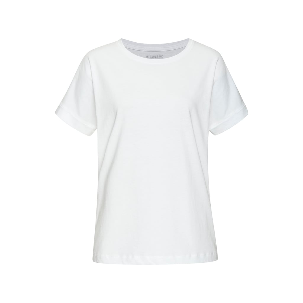 Copenhagen Studios T-Shirt »mit dezentem Logoprint hinten«, aus softer Jersey-Qualität mit Bio-Baumwolle
