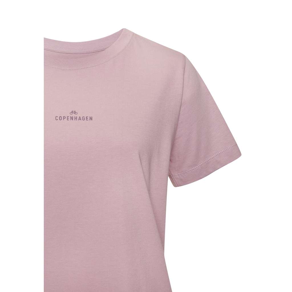 Copenhagen Studios T-Shirt »mit dezentem Logoprint vorn«, aus softer Jersey-Qualität mit Bio-Baumwolle