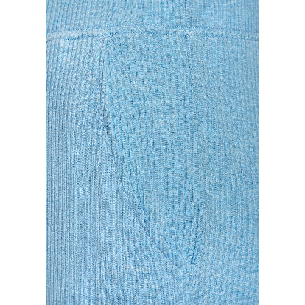 s.Oliver Pyjamahose, in elastischer 4x4 Rippware