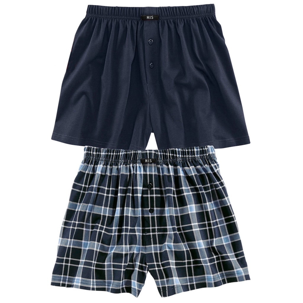 H.I.S Boxer »Boxershorts für Herren«, (Packung, 2 St.), in weiter Passform