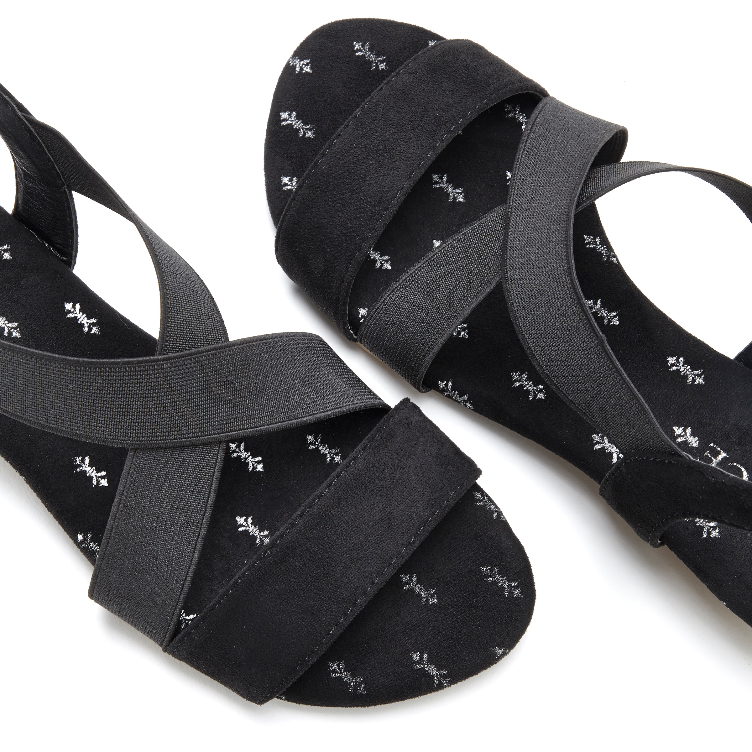 Vivance Sandalette »Sommerschuh«, Sandale, Sommerschuh mit elastischen Riemchen und Keilabsatz VEGAN