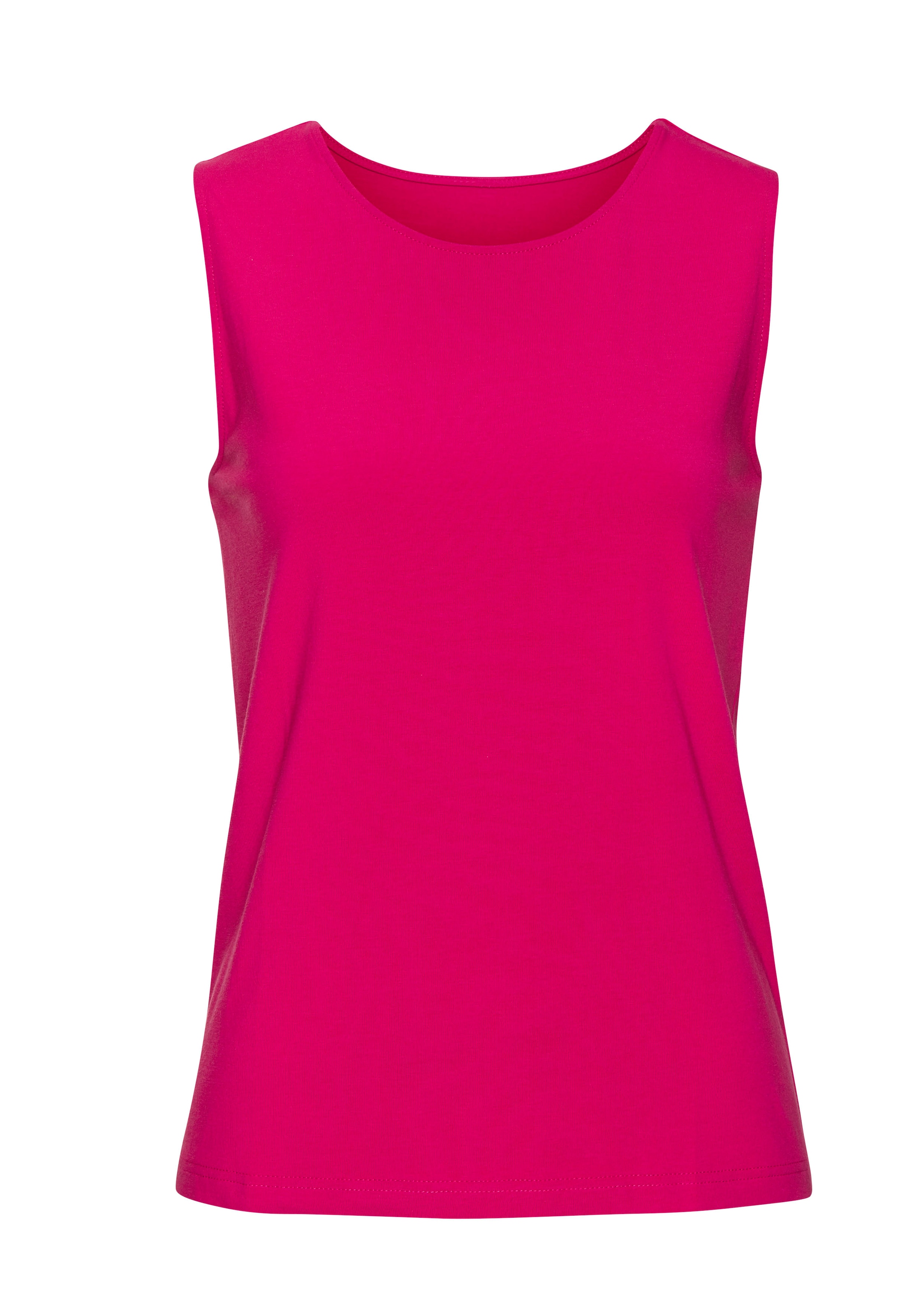 LASCANA Tanktop »aus elastischer Baumwoll-Modal-Qualität«, (2er-Pack)